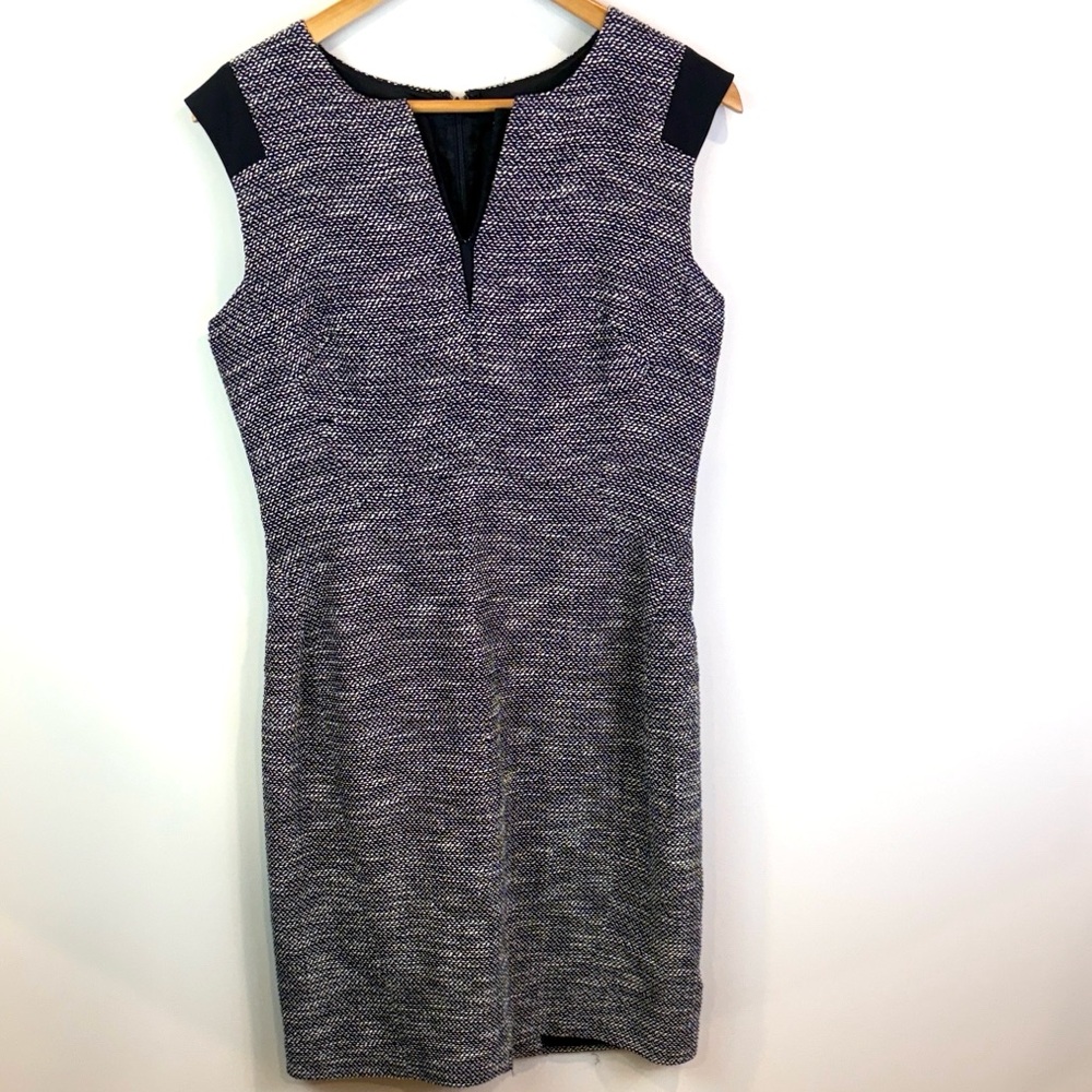 Lafayette 148 navy blue and White Dress size 4